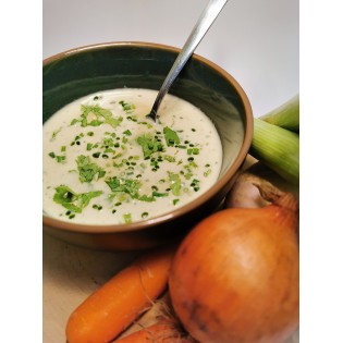 Potage légumes du potager.