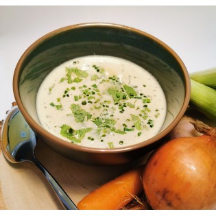 Potage légumes du potager.