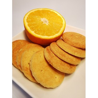 Lot de 4 biscuits saveur écorces d'Orange 140g